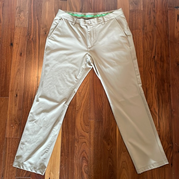 Bonobos M-Flex all weather golf pants. 35x32. Khaki - Picture 1 of 5